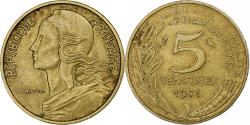 World Coins - France, 5 Centimes, Marianne, 1971, Paris, Aluminum-Bronze,
