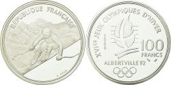 World Coins - Coin, France, Alpine skiing, 100 Francs, 1989, BE, , Silver, KM:971