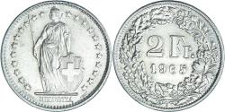 World Coins - Coin, Switzerland, 2 Francs, 1965, Bern, , Silver, KM:21