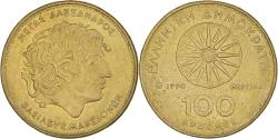 World Coins - Coin, Greece, 100 Drachmes, 1990, Athens, , Aluminum-Bronze, KM:159