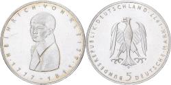 World Coins - Federal Republic of Germany, 5 Mark, 1977, Karlsruhe, Copper-Nickel Clad Nickel