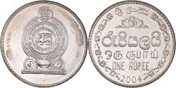 World Coins - Coin, Sri Lanka, Rupee, 2004, , Nickel Clad Steel, KM:136a