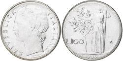 World Coins - Italy, 100 Lire, 1990, Rome, Stainless Steel, , KM:96.2