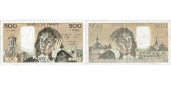 World Coins - France, 500 Francs, Pascal, 1989-02-02, P.295, VF(30-35)