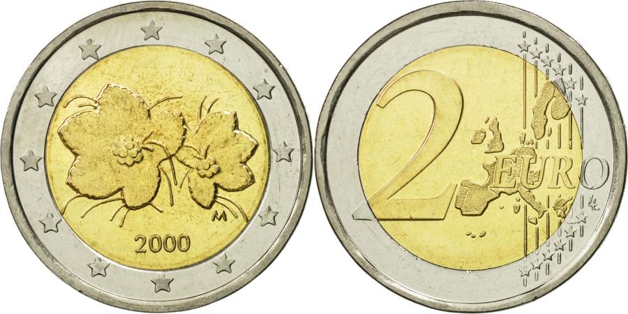 Finland 2 Euro 2000 Bi Metallic KM 105 European Coins finland-2-euro-2000-bi-metallic-km-105-european-coins