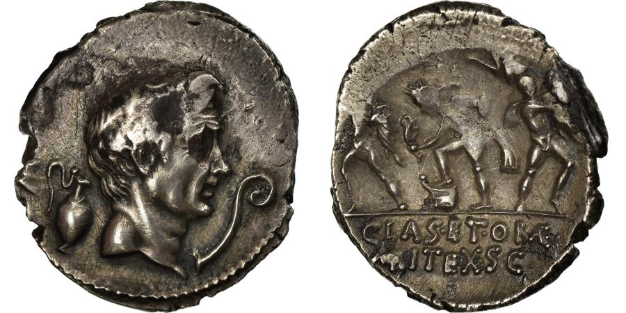 Coin, Sextus Pompey, Denarius, Sicily, , Silver, Crawford:511/3a