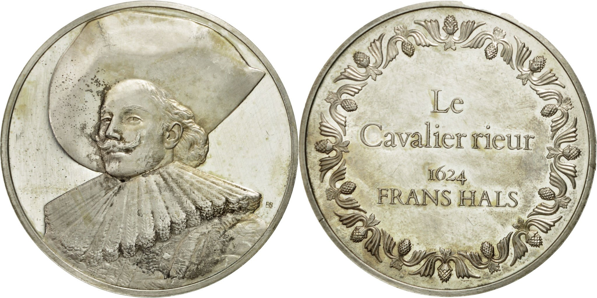 France, Medal, Le Cavalier Rieur, Frans Hals, , Silver | Tokens