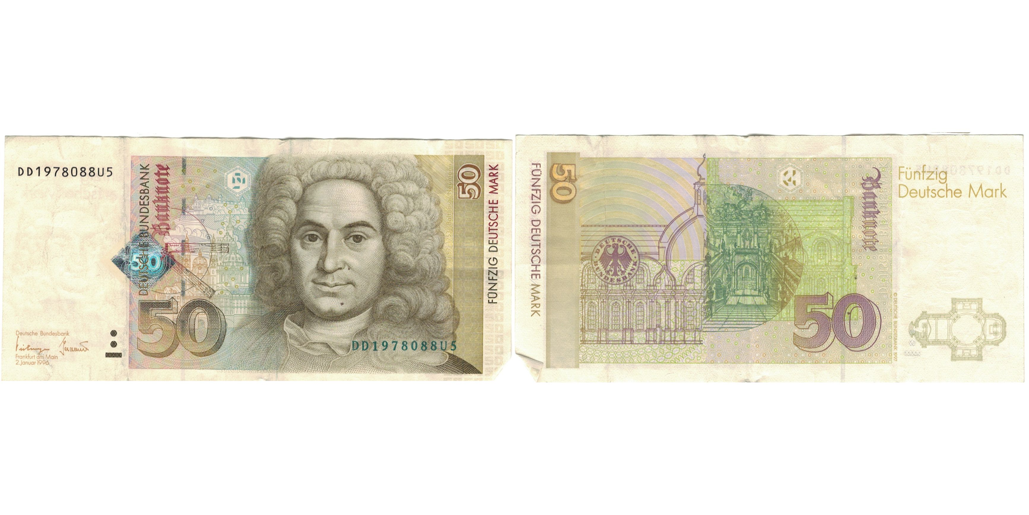 Banknote, GERMANY - FEDERAL REPUBLIC, 50 Deutsche Mark, 1996, 1996