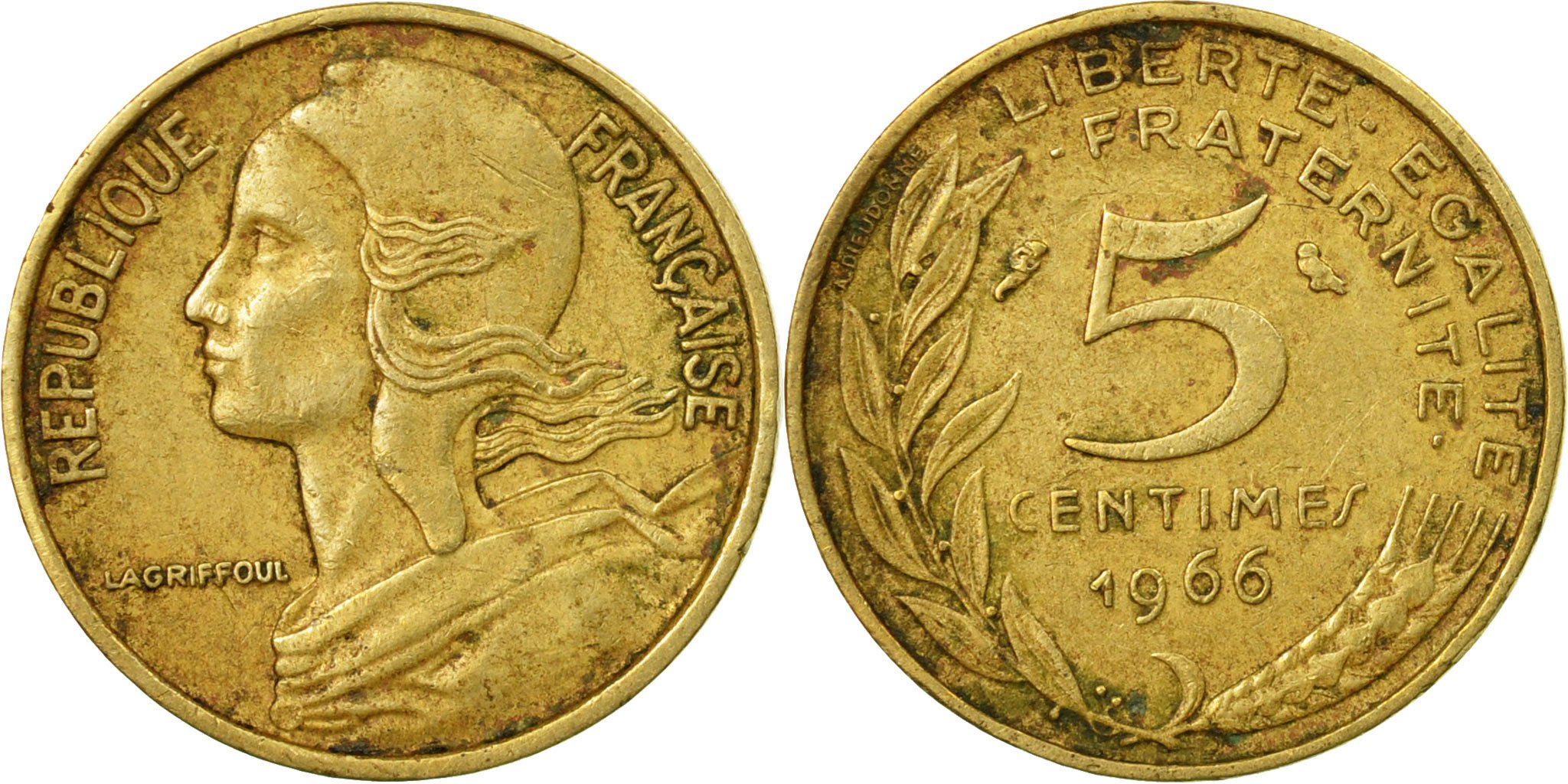 Coin, France, Marianne, 5 Centimes, 1966, Paris, , Aluminum-Bronze