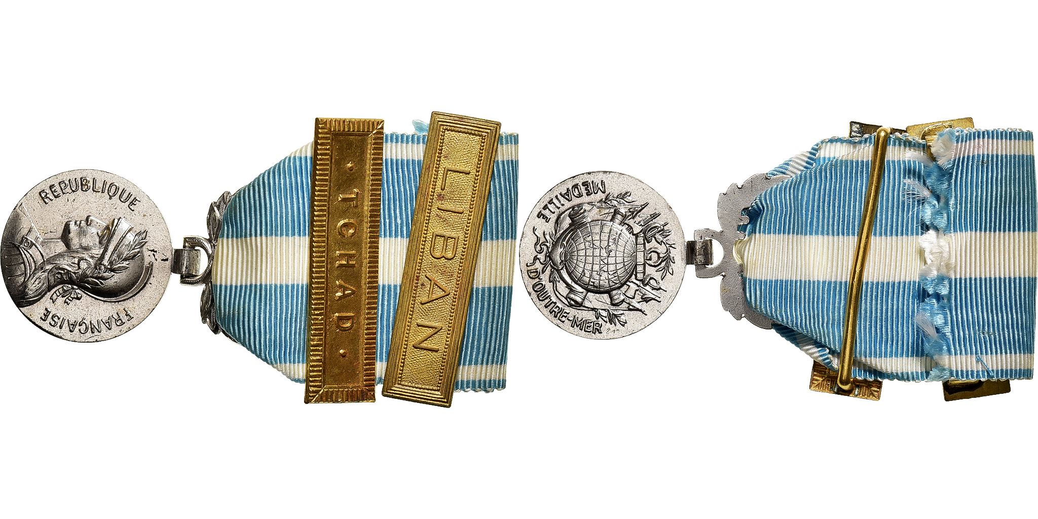 France, Médaille d'Outre-Mer, Medal, Liban, Tchad, Excellent