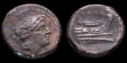 Ancient Coins - Roman Republican Semuncia Anonymous (217-215 b.C.) - 19 mm / 5,63 gr.