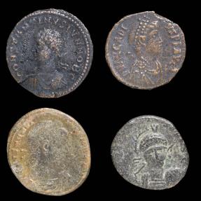 Ancient Coins - Imperio Romano, lote de 4 monedas.