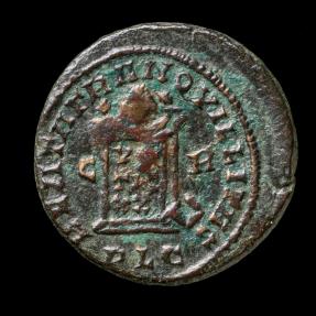 Ancient Coins - Crispus - BEATA TRANQVILITAS, Lyon - 19 mm / 2.53 gr.