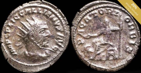 Ancient Coins - Gallienus Antoninianus - PACATORI ORBIS - 25 mm / 4.18 gr.