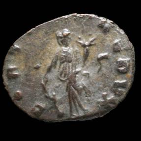 Ancient Coins - Gallienus Ae Antoninianus - FORTVNA REDVX - 20 mm / 2.56 gr.