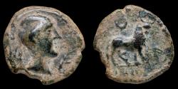 Ancient Coins - Ancient Hispania - Castulo, Cazlona (Jaén) Ae Semis - 19 mm / 4.07 gr.