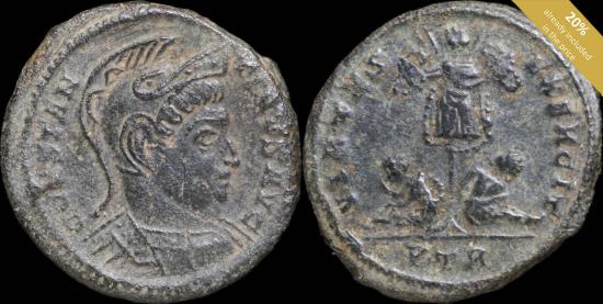 Ancient Coins - Constantine I - VIRTVS EXERCIT, Trier - 20 mm / 3,57 gr.