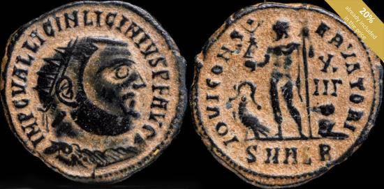 Ancient Coins - Licinius I - IOVI CONSERVATORI, Alexandria - 19 mm / 3.12 gr.