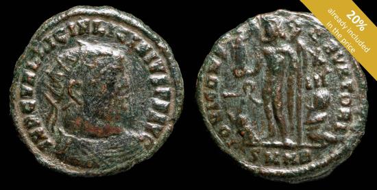 Ancient Coins - Licinius I - IOVI CONSERVATORI, Heraclea - 19 mm / 2.99 gr.