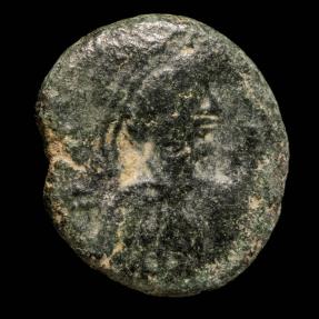 Ancient Coins - Nummus Byzantine Justinian I (527-565), Carthago - 14 mm / 2.03 gr.