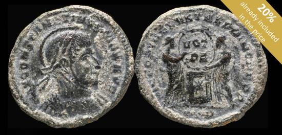 Ancient Coins - Constantine I - VICTORIAE LAETAE PRINC PERP, Trier - 18 mm / 3.20 gr.