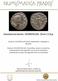 Ancient Coins - Salonina Antoninianus - FECVNDITAS AVG - 20 mm / 2.10 gr.