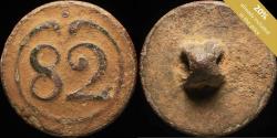 World Coins - Button 82 st line Infantry French army, Napoleonic wars - 16 mm.
