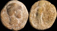 Ancient Coins - Ancient Hispania - Lead Monetiforme, mining Series - 13 mm / 2.20 gr.