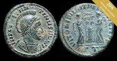 Ancient Coins - Constantine I - VICTORIAE LAETAE PRINC PERP, Ticinum - 17 mm / 2.44 gr.