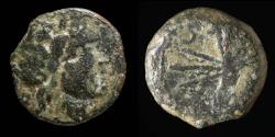 Ancient Coins - Ancient Hispania - Carteia, San Roque (Cádiz) - Ae Semis - 21 mm / 6.14 g