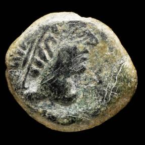 Ancient Coins - Ancient Hispania - Castulo, Cazlona (Jaén) Ae Semis - 21 mm / 5.87 gr.