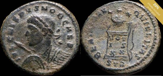 Ancient Coins - Crispus - BEATA TRANQVILITAS, Trier - 20 mm / 3.66 gr.