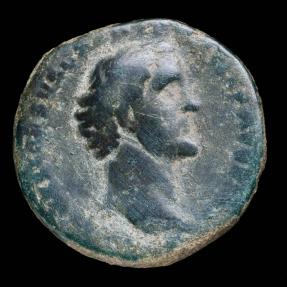 Ancient Coins - Antoninus pius As - TR POT - XIX - C-OS IIII/ S|C - 27 mm / 12,85 gr.