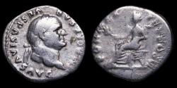 Ancient Coins - Vespasian Denarius - PON MAX TR P COS VI - 19 mm / 3,07 gr.