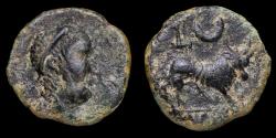 Ancient Coins - Ancient Hispania Semis, Castulo (Linares, Jaen) - 17 mm / 2,75 gr.