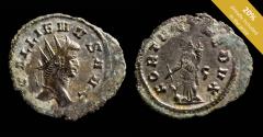 Ancient Coins - Gallienus Ae Antoninianus - FORTVNA REDVX - 23 mm / 2.70 gr.