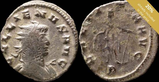 Ancient Coins - Gallienus Antoninianus - LAETITIA AVG - 20 mm / 2.76 gr.