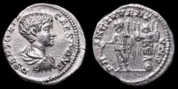 Ancient Coins - Geta Denarius - PRINC IVVENTVS - 18 mm / 3,39 gr.