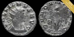 Ancient Coins - Gallienus Antoninianus - ABVNDANTIA AVG - 19 mm / 2.31 gr.
