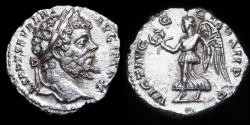 Ancient Coins - Septimius Severus Denarius - VICT AVGG COS II P P - 15 mm / 2,58 gr