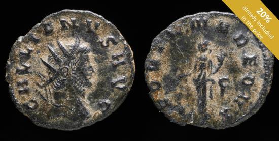 Ancient Coins - Gallienus Antoninianus - FORTVNA REDVX - 22 mm / 3.26 gr.