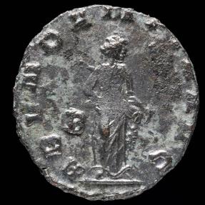 Ancient Coins - Gallienus Antoninianus - ABVNDANTIA AVG - 19 mm / 2.31 gr.