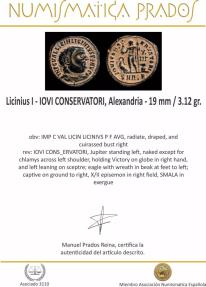 Ancient Coins - Licinius I - IOVI CONSERVATORI, Alexandria - 19 mm / 3.12 gr.