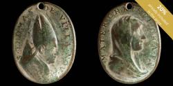 World Coins - Medal XVI-XVII centuries, S. Tomas Villa Nova / Mater Salvatore - 31x24 mm.