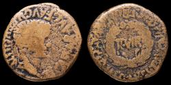 Ancient Coins - Ancient Hispania Tiberius As, TURIASO (Tarazona, Zaragoza) - 26 mm / 10,24 gr.