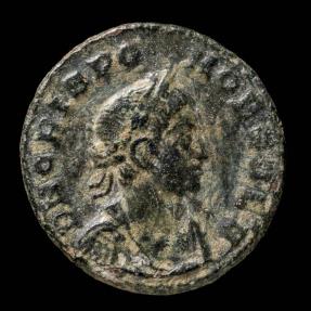 Ancient Coins - Crispus - VICTORIAE LAETAE PRINC PERP, Lyon - 18 mm / 3.43 gr.