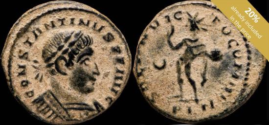 Ancient Coins - Contantine I - SOLI INVICTO COMITI, London - 19 mm / 3,44 gr.