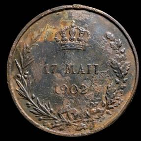 Ancient Coins - 1902, Commemorative Medal oath the Constitution Alfonso XIII - 30 mm / 10.76 gr.