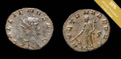 Ancient Coins - Gallienus Ae Antoninianus - FORTVNA REDVX - 20 mm / 1.97