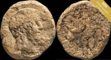 Ancient Coins - Ancient Hispania - Plomo Monetiforme, mining Series - 9 mm / 2.34 gr.